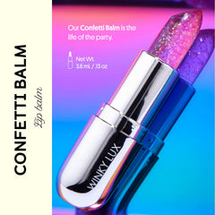 Winky Lux Balm Duo packaging promoting clean, vegan beauty