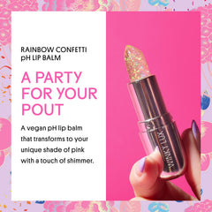 Winky Lux ph color change application demonstrates personalized pink shade while tinting lips.