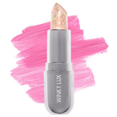Winky Lux Rainbow Confetti Balm pink glow on lips with subtle shimmer for day wear.
