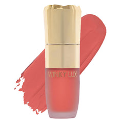 Winky Lux Cheeky Rose blush bottle pour for quick color start