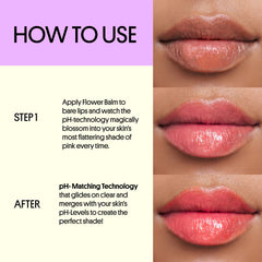 Winky Lux Flower Balm color-change adapts to lip pH for a unique shade.
