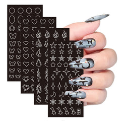 Winthrop French design decals template for clean, precise tips.