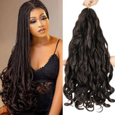WIPPORYA 6-pack 24inch French curls braiding hair for fuller protective styles