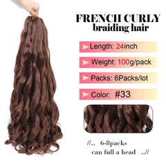WIPPORYA loose-wave braiding hair creates soft, natural curls