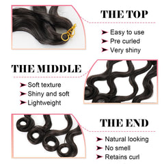 WIPPORYA Yaki curly texture demonstrates natural blend and ease of styling.