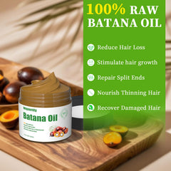 Wiqeerilly Batana Oil applied to scalp for nourishment