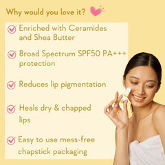 WishCare Lip Balm SPF 50 packaging ideal for outdoor use.