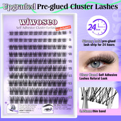 wiwoseo natural wispy lashes for a soft, extended look