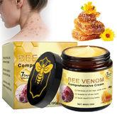 Wlecoso Bee Venom Cream jar close-up showing rich hydration.