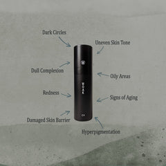 WOAK C4 close-up with hyaluronic acid and vitamin C ingredients for hydration