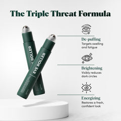 The Wolf Project Under Eye Roller vitamin-C focus brightens the under-eye area.