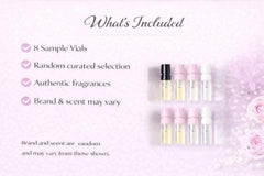Women's Perfume Sample Discovery Set: travel case for fragrance testing on the go