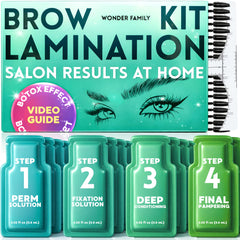 Wonder Family Brow Lamination Kit packaging for at-home styling.