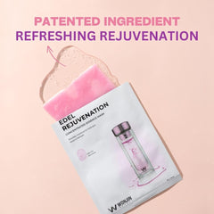 Wonjin Effect Edel Rejuvenation Mask application on skin with a dewy glow.