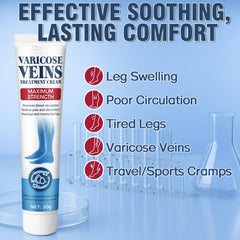 Wonshine varicose veins cream application in use demonstrates quick absorption and soothing feel.