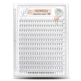 WONSIS 240-piece individual lashes, 10–14 mm lengths, for a natural look.