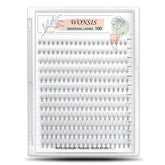 WONSIS 240-piece individual lashes pack for DIY lash extensions, lightweight and natural-looking