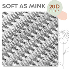 WONSIS Lash Clusters 8–12mm mixed lengths for versatile looks.