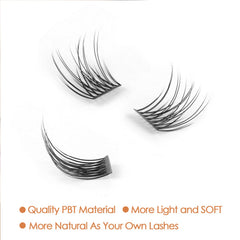 WONSIS lash clusters with four sizes (10-16mm) offer versatile styling for different eye shapes