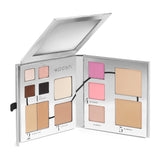 Woosh Beauty palette pliable ouverte, idéale pour maquillage rapide en déplacement.