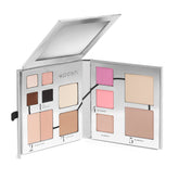 Woosh Fold Out Face Palette in closed case, compact travel-ready makeup solution.