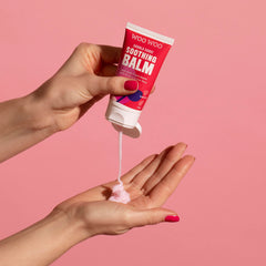 WOOWOO Saddle Sore Balm with rosehip oil highlights nourishing skin and healing potential