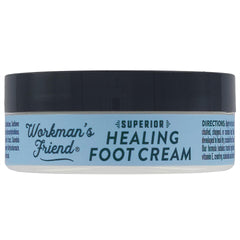 WORKMAN'S FRIEND foot cream thick texture demonstrates heavy-duty moisture for cracked skin.