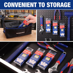 WORKPRO blade storage case keeps blades organized and safe.