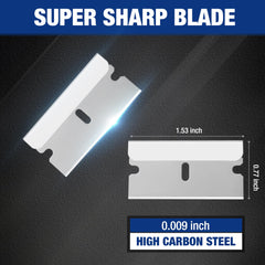 WORKPRO high-carbon steel edge delivers long-lasting sharpness.