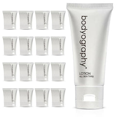 World Amenities Bodyography Blanc bottle with Vanilla White Tea for hotel guest rooms