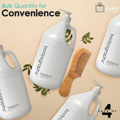 World Amenities Bodyography Blanc Shampoo foam provides gentle cleansing without harsh drying.