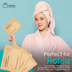 World Amenities grooming kit with bamboo tips for precise grooming on travel