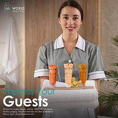 World Amenities Nectar bulk body wash label view highlights clean, premium hotel amenities