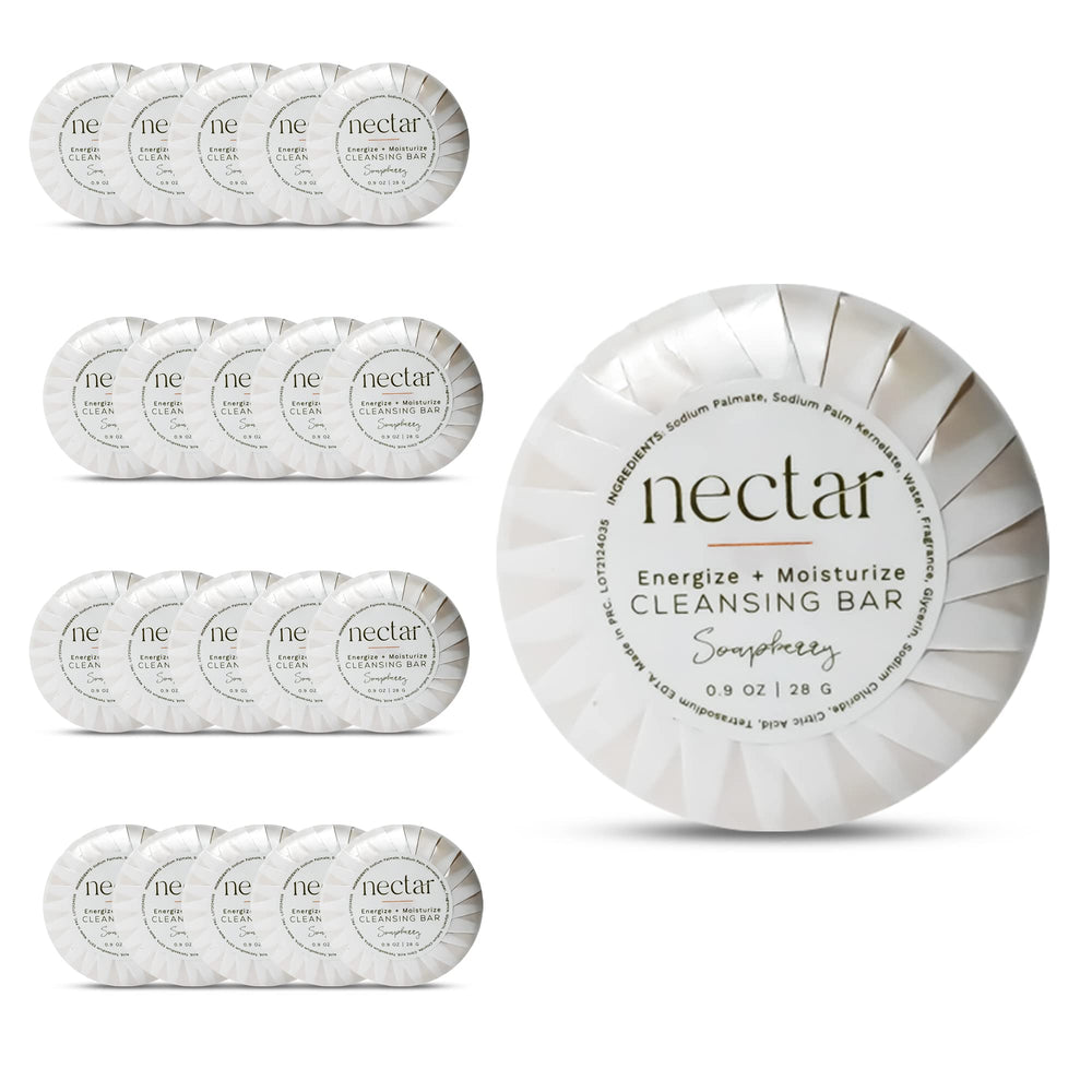World Amenities Nectar bulk cleansing bar round shape with citrus aroma for hotel guest rooms
