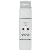 World Amenities soothing lotion bottle showcases travel-friendly size for hotel guest rooms.