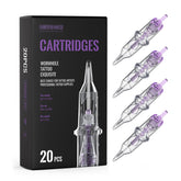 Wormhole Tattoo 20pcs 5RL cartridge needles for precise lining and consistent ink delivery