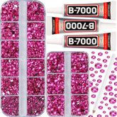 Worthofbest b-7000 rhinestones kit collection for versatile crafts and fashion embellishment