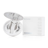 WOSADO No.14 Frost Black magnetic eyelashes 21.5mm with applicator for glue-free wear.