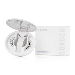 WOSADO No.14 Frost Black magnetic eyelashes 21.5mm with applicator for glue-free wear.