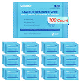 WOUSEDO makeup remover wipes 100-count pack for gentle, skin-friendly cleansing.