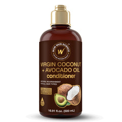 WOW Hair Conditioner bottle with coconut and avocado oil for nourishing repair