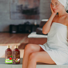 WOW Skin Science Coconut Avocado Conditioner bottle nourishes and strengthens hair.