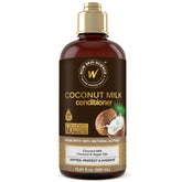 WOW Skin Science Coconut Milk Hair Conditioner bottle for deep conditioning on dry hair