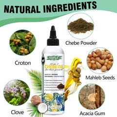 WOZUTUNT chebe oil rosemary-infused image highlights enhanced moisture and manageability.