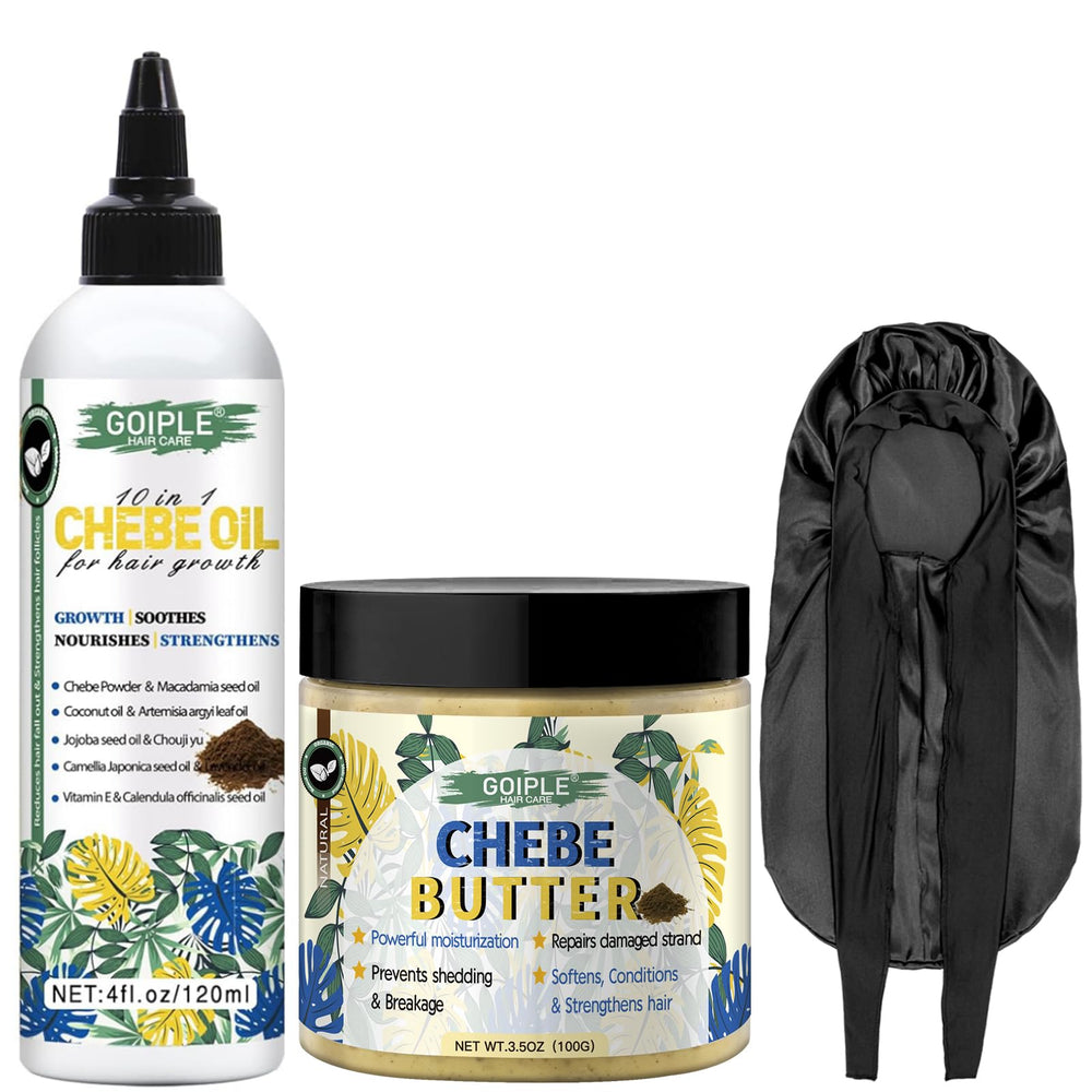WOZUTUNT natural chebe oil bottle nourishes scalp and supports healthy hair.