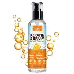 WOZUTUNT keratin serum bottle for salon-ready shine and smoothness.