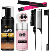 WOZUTUNT lace tint mousse application for a natural blend with skin.