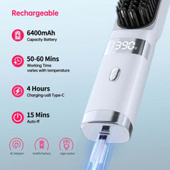 WPHIIHC anti-scald comb teeth ensure safe styling during use.