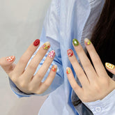 WSiliana handmade press-on nails with pink tip for a quick, salon-style manicure at home
