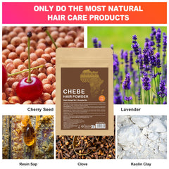 Wuliao Chebe Powder texture detail highlights fine, smooth powder.